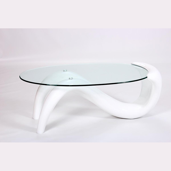 Pike Glass Top Coffee Table Available In Multiple Finishes - Click Image to Close